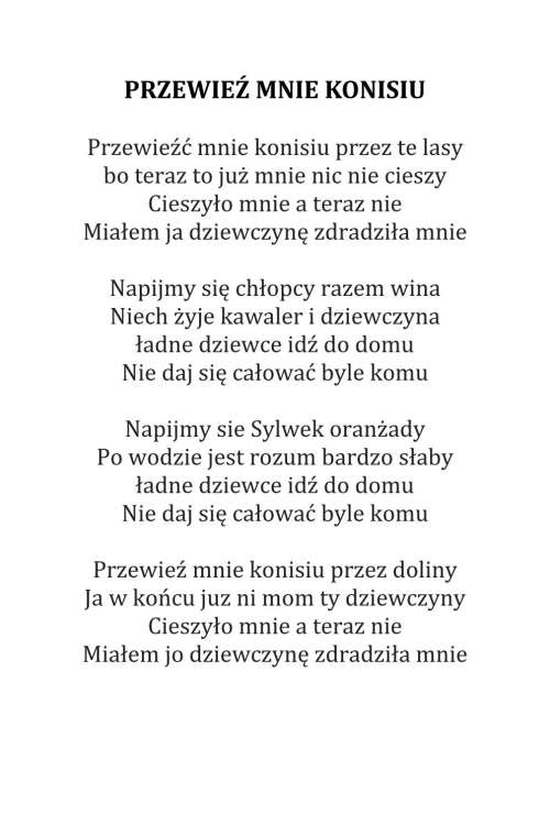 PRZEWIEŹ MNIE KONISIU