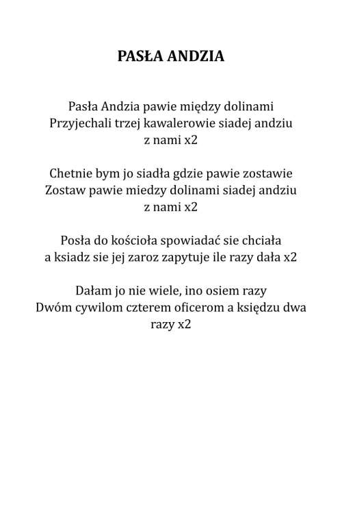 PASŁA ANDZIA