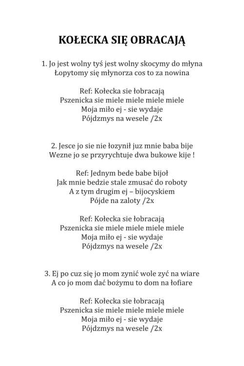 KOŁECKA SIĘ OBRACAJĄ