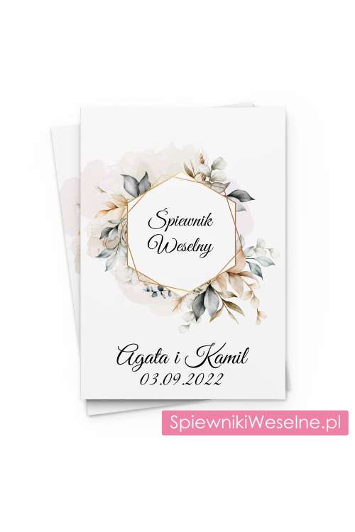 OKŁADKA NA ŚPIEWNIK WESELNY